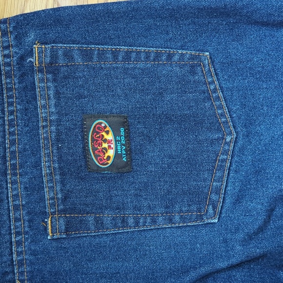 Rasco 14 oz Blue Denim Fire Retardant Jeans 38 - Picture 6 of 8